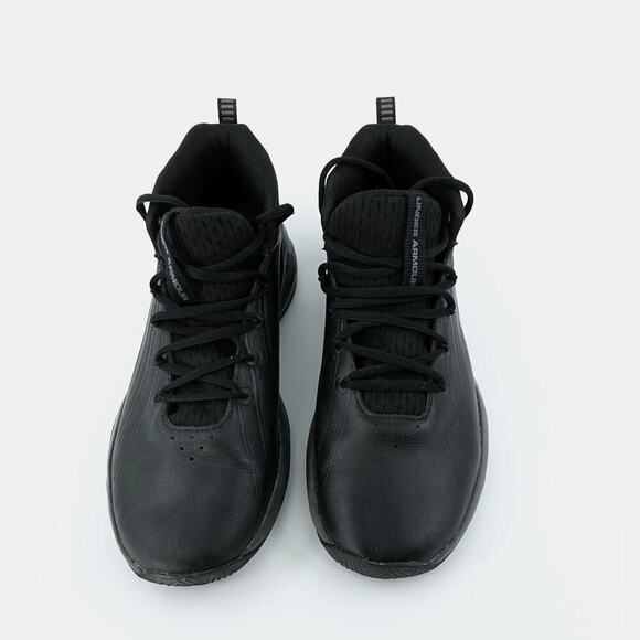 Under Armour UA Lockdown 3 Shoes Mens 7.5 Black Mid Top Basketball - Picture 5 of 13